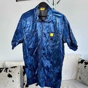 VFILES LIMITED EDITION OVERSIZED ZIP UP SHIRT - SIZE LARGE